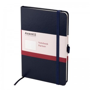Книга записна PARTNER 125x195мм, 96арк, кліт, синя "Axent" 8201-02-А