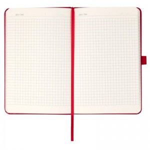 Книга записна PARTNER 125x195мм, 96арк, кліт, червона "Axent" 8201-03-А