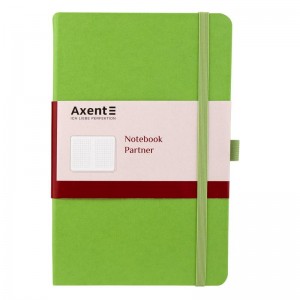 Книга записна PARTNER 125x195мм, 96арк, кліт, салатова "Axent" 8201-04-А