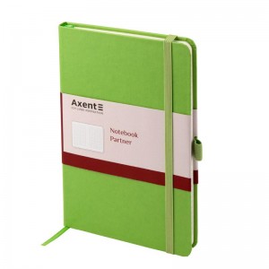 Книга записна PARTNER 125x195мм, 96арк, кліт, салатова "Axent" 8201-04-А