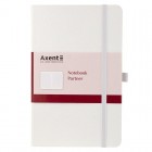 Книга записна PARTNER 125x195мм, 96арк, кліт, біла "Axent" 8201-21-А