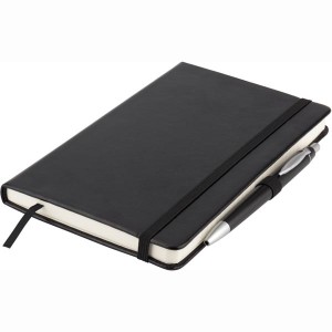 Книга записна Partner Lux, 125х195мм, 96арк, клітинка, чорна "Axent" 8202-01-А