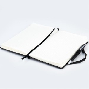 Книга записна Partner Lux, 125х195мм, 96арк, клітинка, чорна "Axent" 8202-01-А