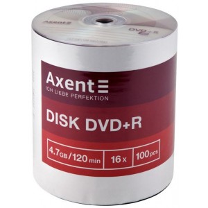 Диск DVD+R "AXENT" 100 шт bulk 8107-А