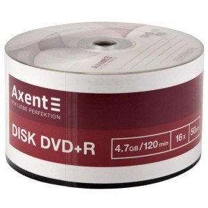 Диск DVD+R "AXENT" 50 шт bulk 8108-А