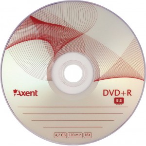 Диск DVD+R "AXENT" 100 шт bulk 8107-А