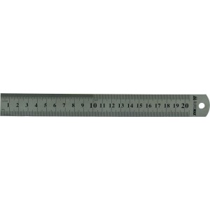 Лінійка сталева, 20 см "BuroMAX" BM.5810-20