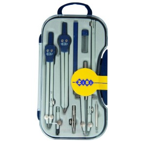 Готовальня COLLEGE 9 предметів, синій, KIDS Line "ZiBi" ZB.5314CL-03