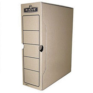 Бокс для архівації документів, 100 мм, крафт, R-Kive Basics "FELLOWES" f.91601