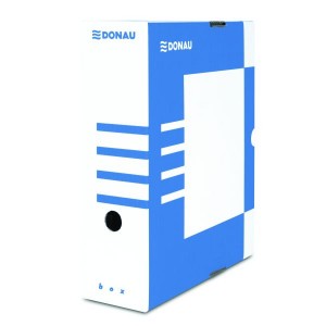 Бокс для архівації документів, 100 мм, синій "Donau" 7661301PL-10