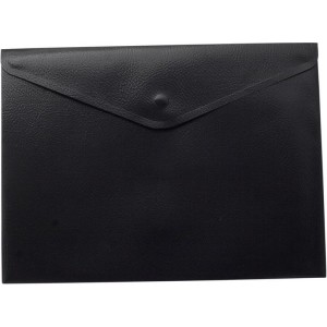 Папка-конверт, на кнопці, А4, чорна "BuroMAX" BM.3925-01