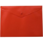 Папка-конверт, на кнопці, А4, червона "BuroMAX" BM.3925-05