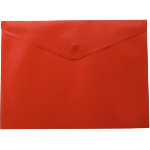 Папка-конверт, на кнопці, А4, червона "BuroMAX" BM.3925-05