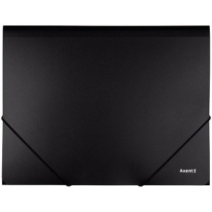 Папка на гумках А4, чорна "Axent" 1508-01-А