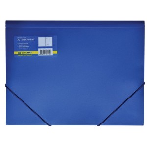 Папка на гумках А4, синя "BuroMAX" BM.3913-02