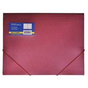 Папка на гумках А4, червона "BuroMAX" BM.3913-05