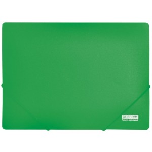 Папка на гумках А4, зелена, JOBMAX "BuroMAX" BM.3911-04