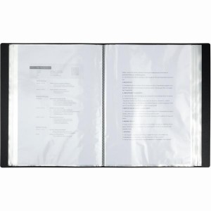 Папка А4, 80 файлів (у пласт.боксі), чорна "Axent" 1280-01-А