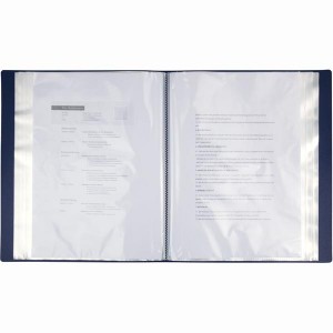 Папка А4, 80 файлів (у пласт.боксі), синя "Axent" 1280-02-А