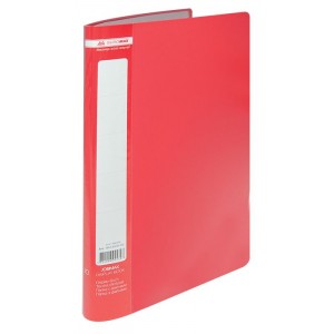 Папка А4, 10 файлів JOBMAX, червона "BuroMAX" BM.3600-05