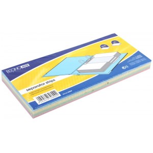 Індекс-розділювач 10,5х24см (100шт.), картон, асорті "Economix" Е30809
