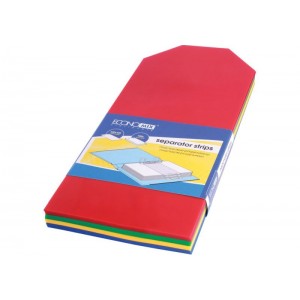 Індекс-розділювач 10,5х24см (100шт.), пластик, асорті "Economix" Е30810