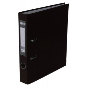 Папка-реєстратор одностороння LUX, JOBMAX, А4, ширина торця 50 мм, чорна "BuroMAX" BM.3012-01