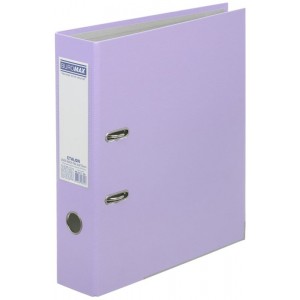 Папка-реєстратор одностороння, А4 ETALON PASTEL, 70мм, бузкова "BuroMAX" BM.3017-26c