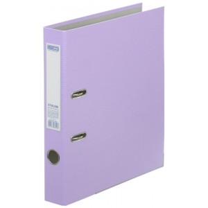 Папка-реєстратор одностороння, А4 ETALON PASTEL, 50мм, бузкова "BuroMAX" BM.3018-26c