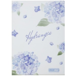 Папка-кутик А4, матовий напівпрозорий пластик, ARABESKI, світло-синій "BuroMAX" BM.3854-30