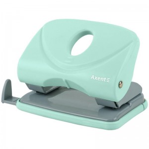 Діркопробивач Welle-2 з пласт. верхом, 20 арк, Pastelini, м'ятний "Axent" 3820-18-А
