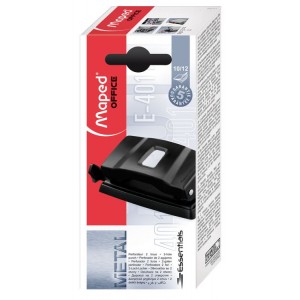 Діркопробивач метал. ESSENTIALS METAL,12 арк., чорний "MAPED" MP.401111