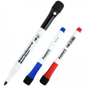 Маркер Whiteboard Magnetic, 1-2 мм, набір 3 кол. "Axent" 2555-30-A