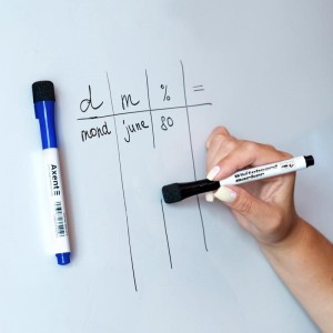 Маркер Whiteboard Magnetic, 1-2 мм, набір 3 кол. "Axent" 2555-30-A