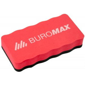 Губка для сухостиральних дошок з магнітом, 110x58x21мм, асорті "BuroMax" BM.0074-99