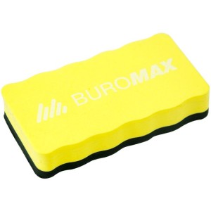 Губка для сухостиральних дошок з магнітом, 110x58x21мм, асорті "BuroMax" BM.0074-99