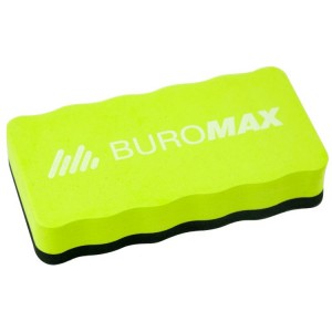 Губка для сухостиральних дошок з магнітом, 110x58x21мм, асорті "BuroMax" BM.0074-99