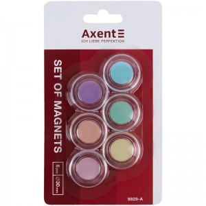 Набір магнітів 6шт.х30мм, Pastelini "Axent" 9829-А