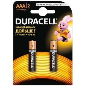 Батарейка Duracell AAA Basic alkaline 1,5V (LR03-B2, MN2400), 1 шт (s.58170)