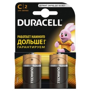 Батарейка Duracell C Basic alkaline 1,5V (LR14, MN1400) , 2шт.  