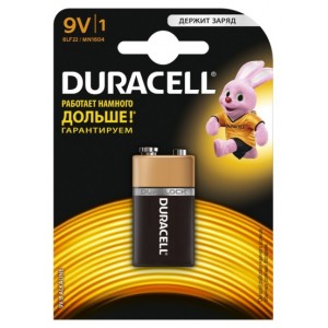 Батарейка DURACELL 9V / MN1604 KPN1*10 1 шт.