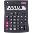 Калькулятор 14р, 155х205х35 мм "Brilliant" BS-8884BK