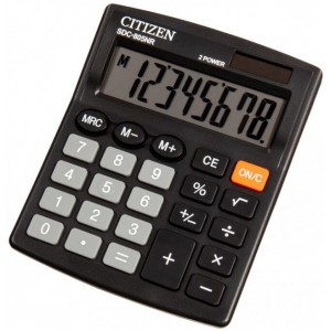 Калькулятор 8р, 102х131х18 мм "Citizen" SDC-805NR  