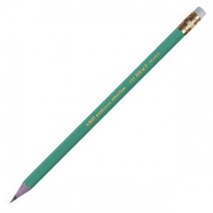 Олівець графітовий НВ з гумкою, пластиковий корпус Evolution "Bic" 655 