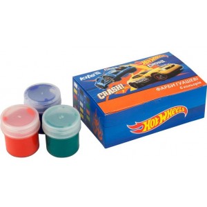 Гуашь, 6 цв., 20мл "Hot Wheels" Kite" HW17-062