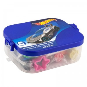 Пластилин 7 цветов, 380гр + 8 инструментов, в боксе Hot Wheels "Kite" HW19-080