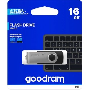 Flash-пам'ять 16GB USB 2.0 UTS2 Black "Goodram" UTS2-0160K0R11