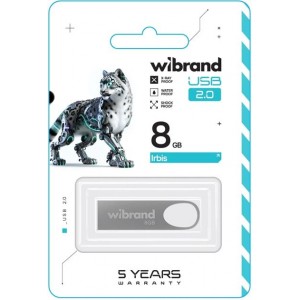 Flash-пам'ять 8GB USB 2.0 Irbis (Silver) "Wibrand" WI2.0/IR8U3S