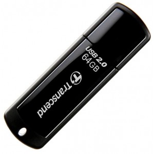 Flash-память 64GB USB 2.0 JetFlash 350 (Black) "Transcend" TS64GJF350