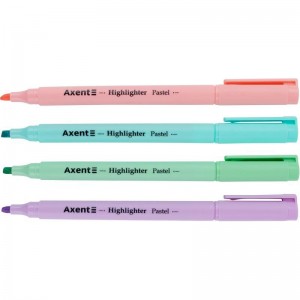 Набір з 4х текст-маркерів Highlighter Pastel "Axent" 2533-40-A